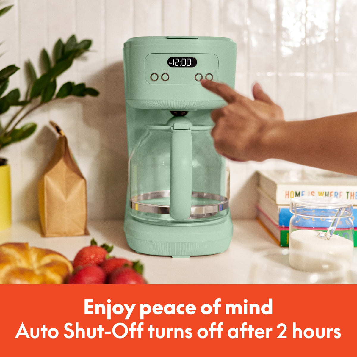 Bella - 12-Cup Programmable Coffee Maker - Seaglass