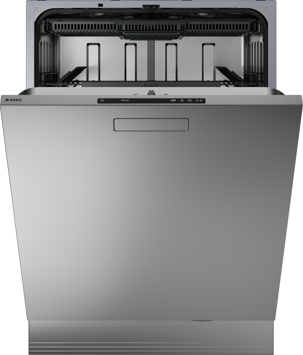 Asko - 24" Fully Integrated Dishwasher, Stainless Steel, Pocket Handle, 14 Place Settings, 42 dBA - Stainless Steel
