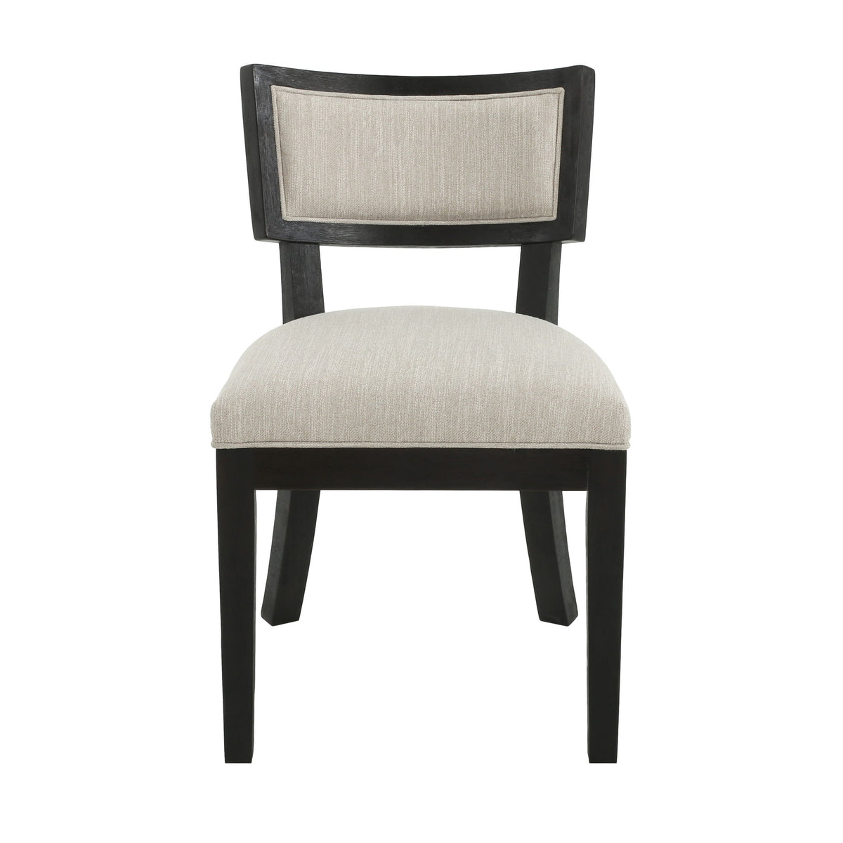 Farmhouse Style Fabric Upholstered Side Dining Chair Set