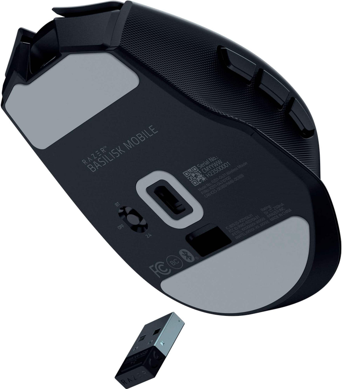 Razer - Basilisk Mobile Optical Gaming Mouse - Wireless - Black