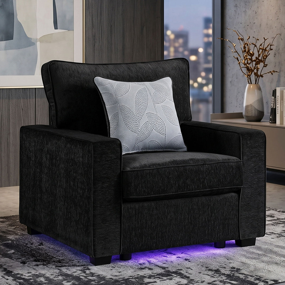 Rita - Sillón con iluminación LED inferior