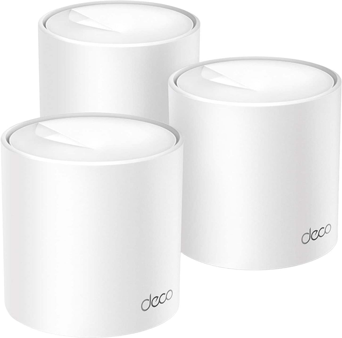 TP-Link - Deco X10 AX1500 Dual-Band Whole Home Mesh Wi-Fi 6 System, Supports up to 120 Connected Devices (3-Pack) - White