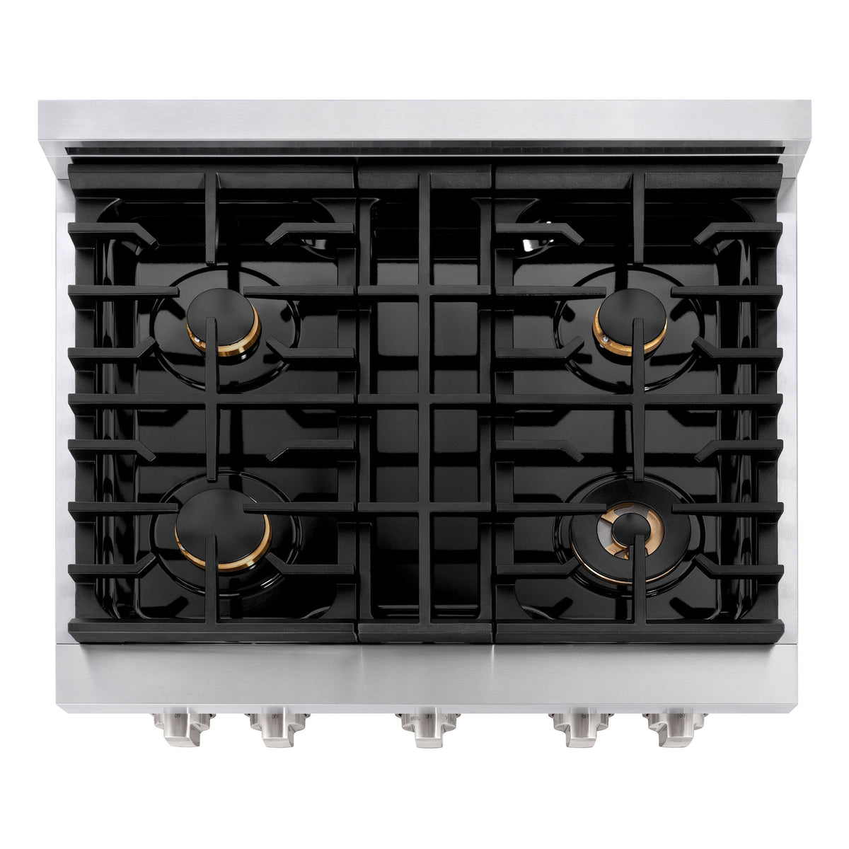 ZLINE - 30 in. Wide 4 Burner Paramount Gas Range with Convection Oven (SGR-BR-30) - Stainless Steel