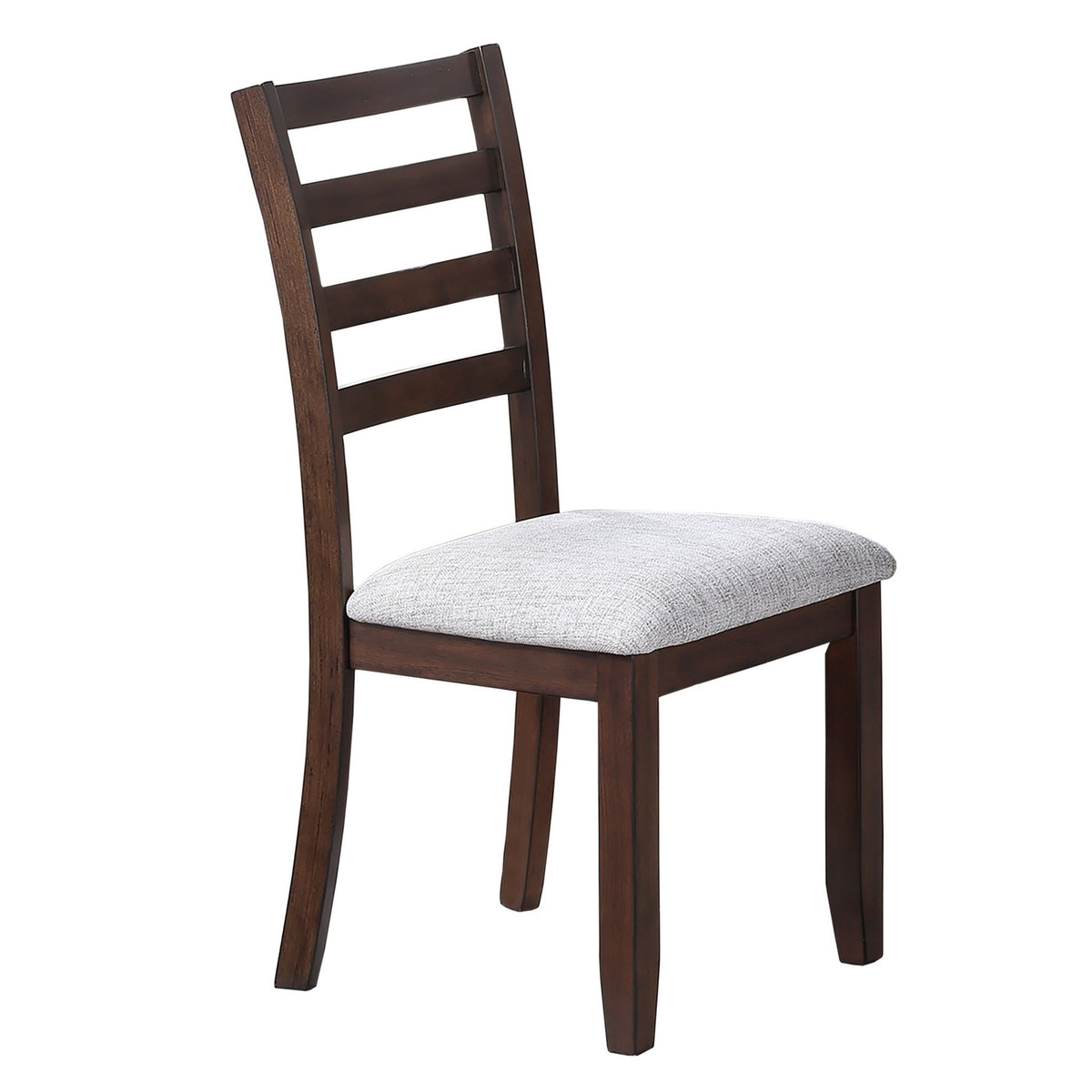 Sillas de comedor con respaldo de escalera (juego de 2) - Nogal