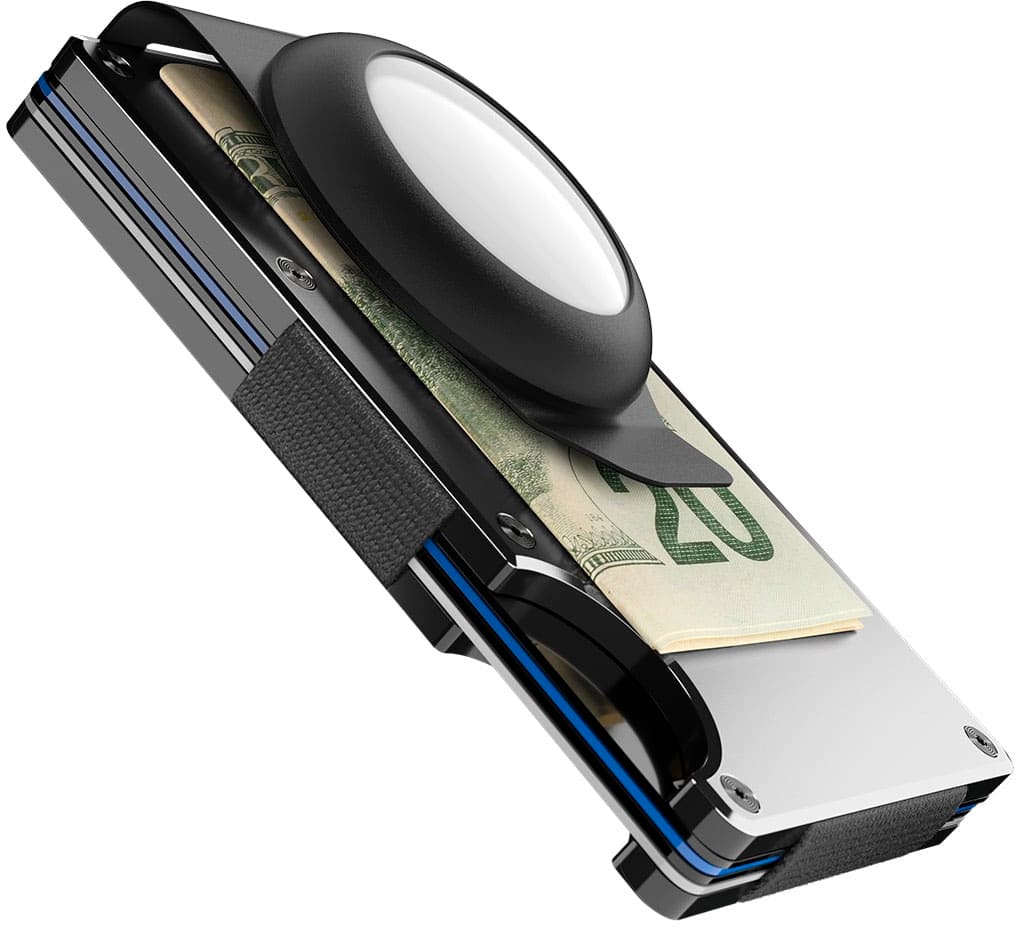 The Ridge Wallet - AirTag Money Clip - Black