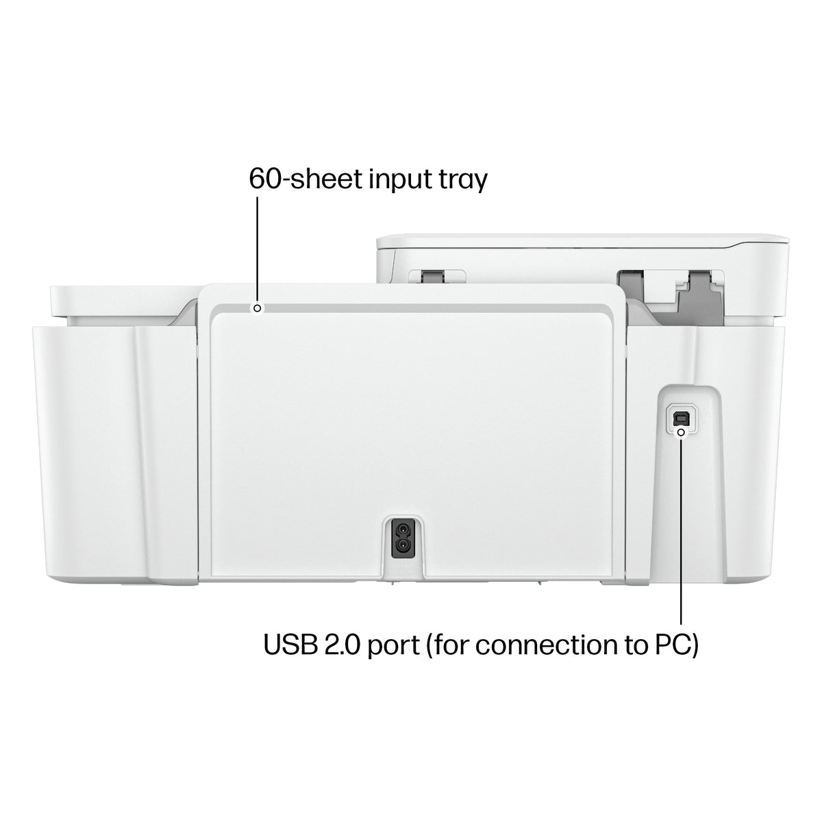 HP - DeskJet 4255e Wireless AI-Enabled All-in-One Inkjet Printer with 3 Months of Instant Ink - White