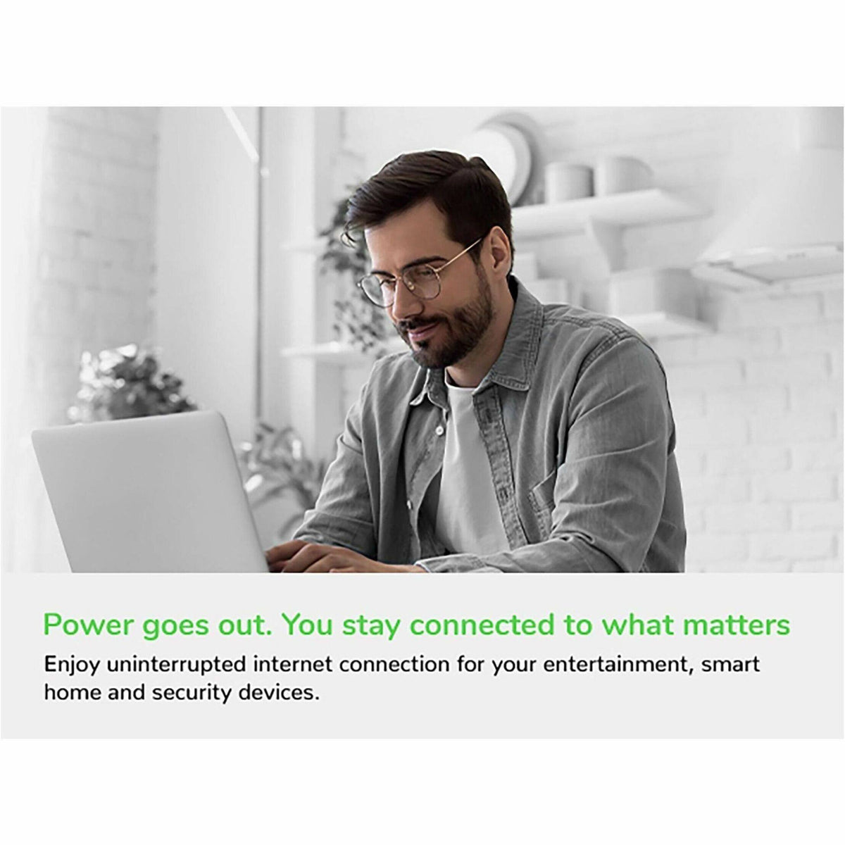 APC - UPS Battery Backup, 425VA/255W, Tower/Wall Mount, 6 Outlets, LED Indicator - Black