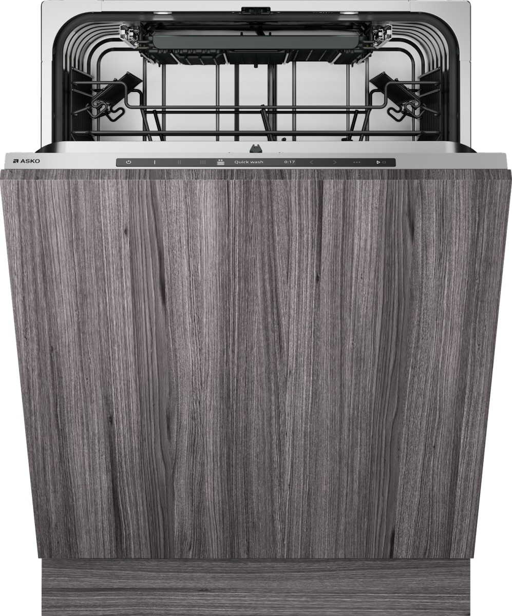 Asko - 24" Professional Full Console Smart Dishwasher, Panel Ready, 16 Place Settings, 42 dBA - Custom Panel Ready