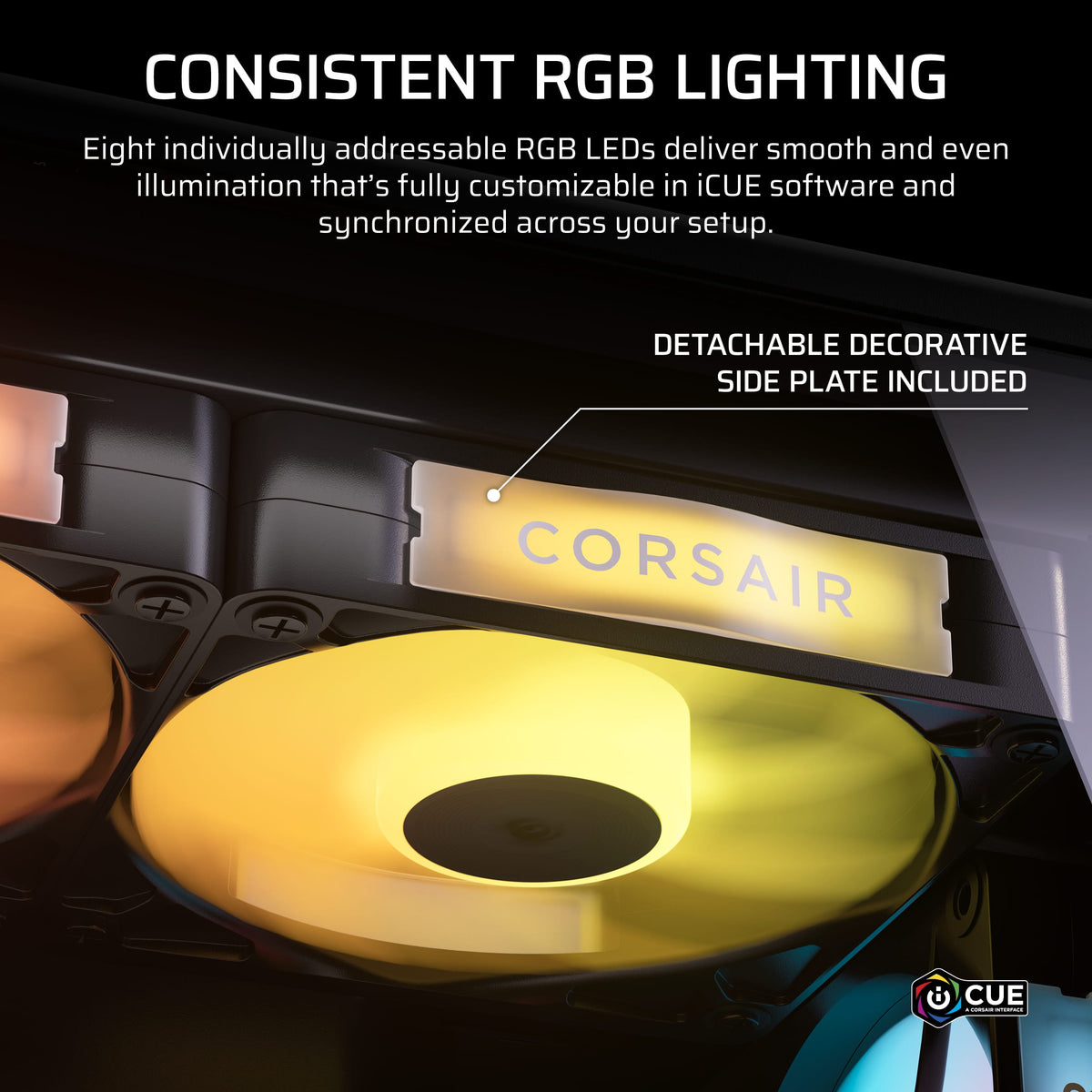 CORSAIR - iCUE LINK RX120 II RGB 120mm PWM Fan - Black
