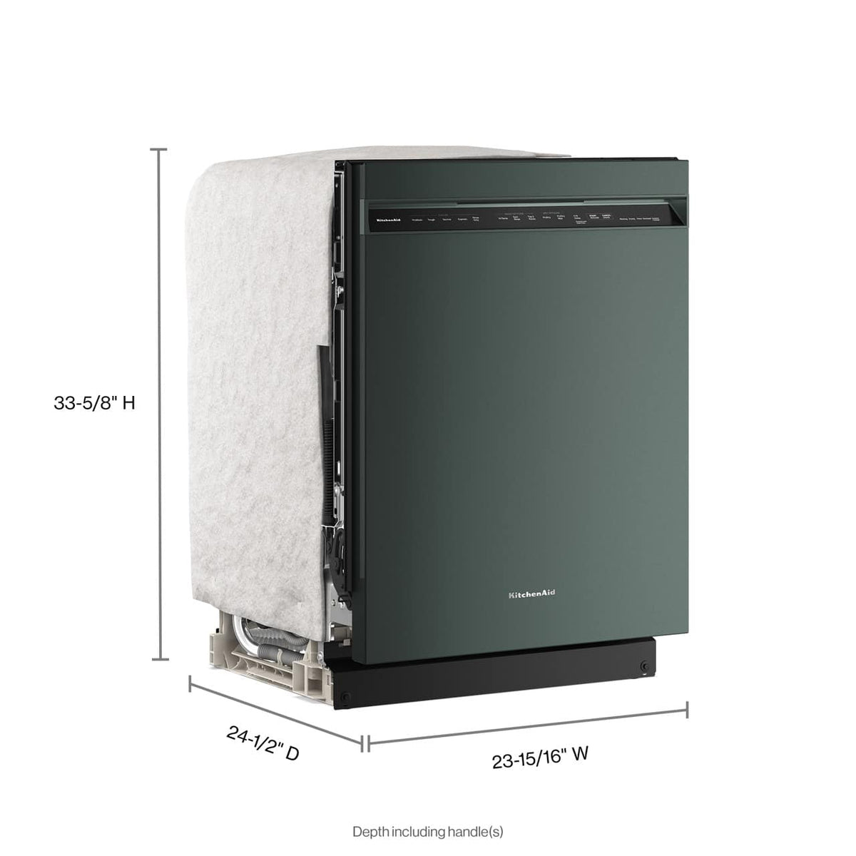 KitchenAid - 24 inch Front Control Built-In Dishwasher with Third rack and ProDry System - Juniper