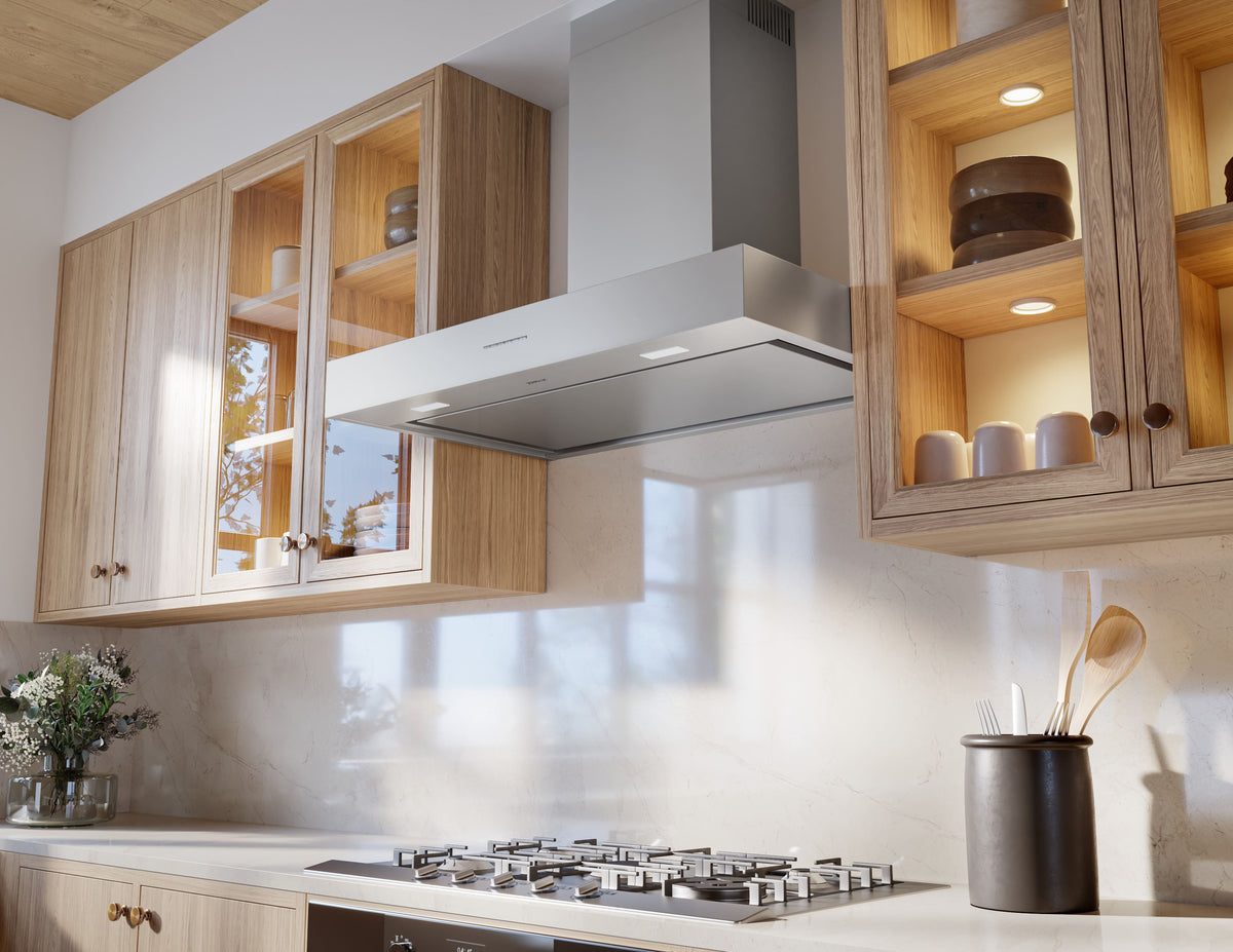 Zephyr - 30 inches - Externally Vented - Wall Range Hood - Stainless Steel