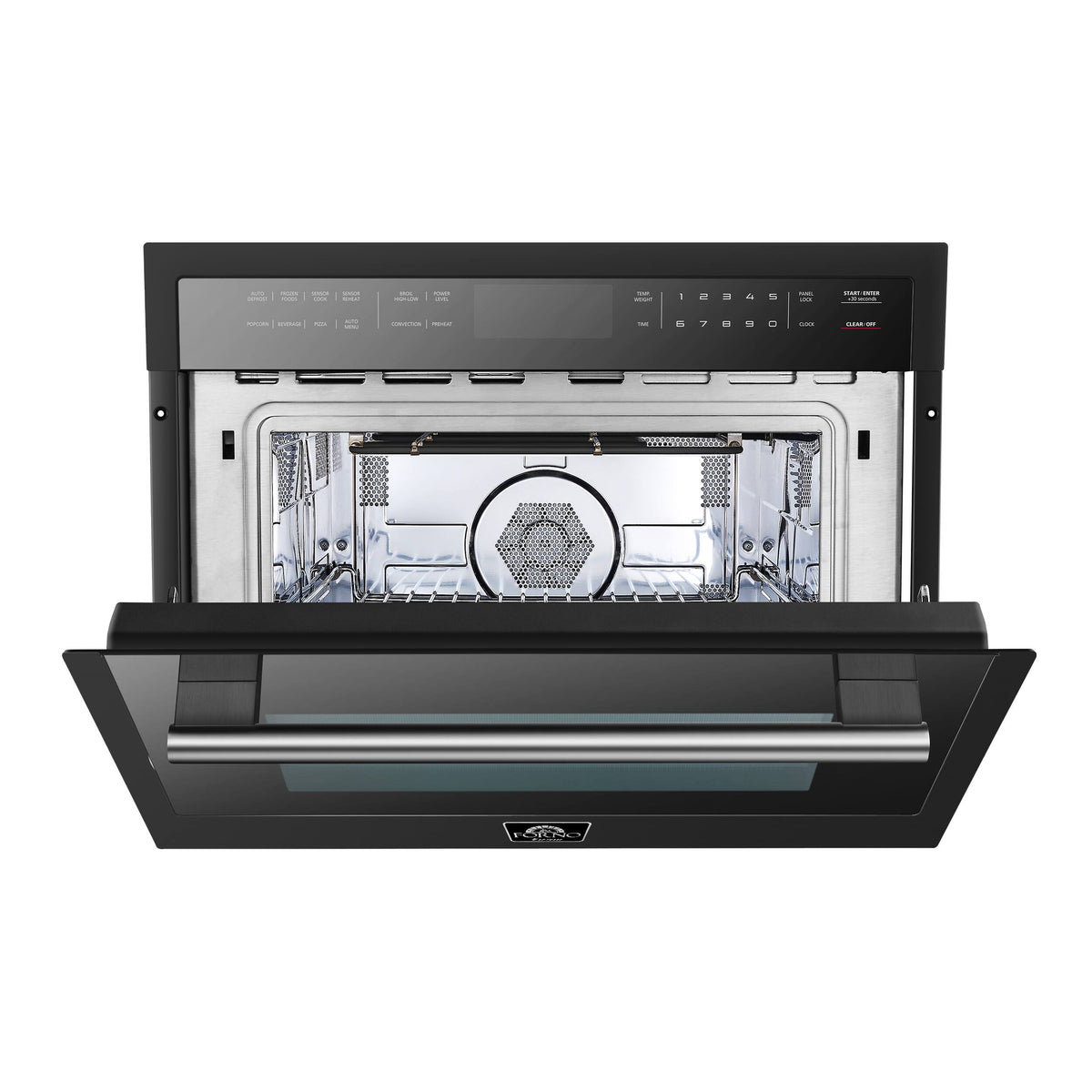 Forno Appliances - Oliena Espresso 1.6 cu. ft. Built-In Microwave and Convection Oven Combo with Sensor Cooking - Black