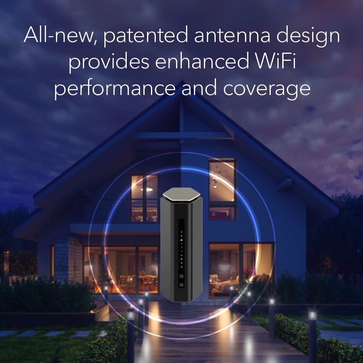 NETGEAR - Nighthawk WiFi 7 Router RS600, 18 Gbps, Up to 3,300 sq ft, 150 Devices - Black