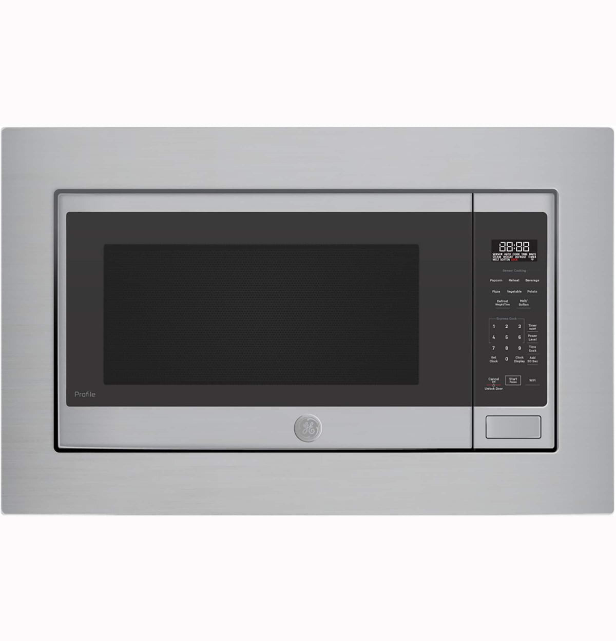 GE Profile - 2.2 Cu. Ft. Smart Built-In Microwave with Sensor Cooking and Glass Touch Controls - Stainless Steel