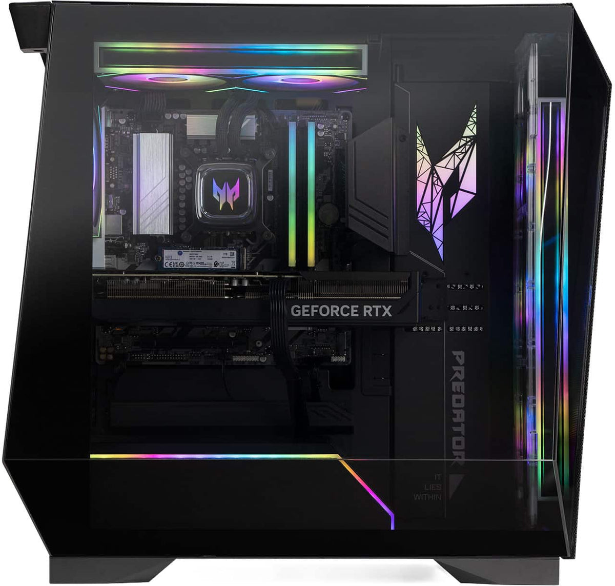 Acer - Predator Orion Gaming Desktop - Intel Core Ultra 7 265KF 2024 - GeForce RTX 5070 - 32GB DDR5 Memory – 1TB Storage - Black