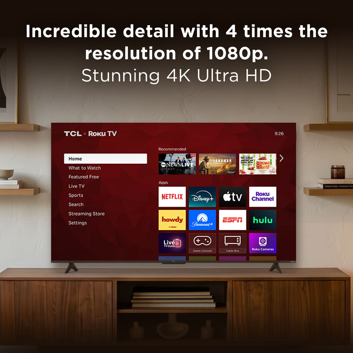 TCL - 55" Class S55LR Series 4K UHD HDR LED Smart TV with Roku TV (2026)