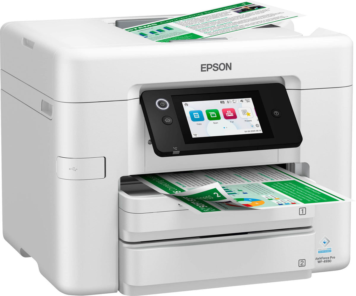 Epson - WorkForce Pro WF-4930 Wireless All-in-One Inkjet Printer - White