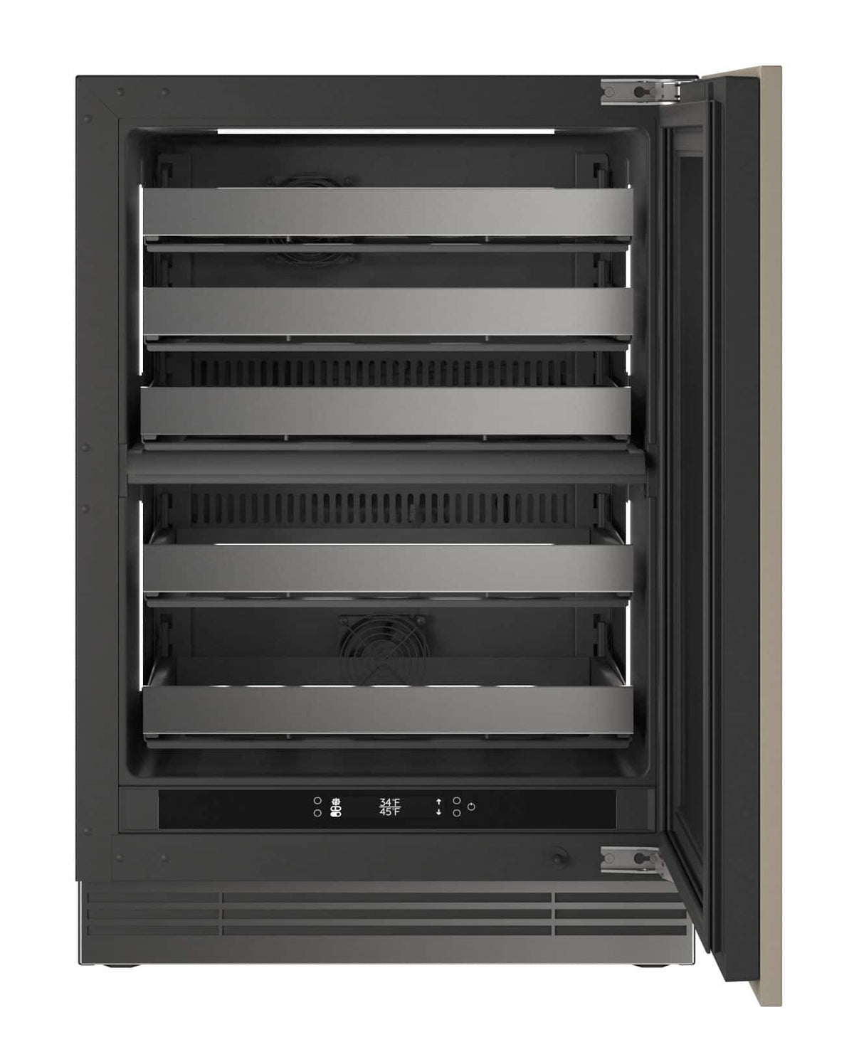 U-Line - 24"W. 5.1 Cu.Ft. Built-In Dual-Zone Wine Ref.-Panel Ready - Custom Panel Ready