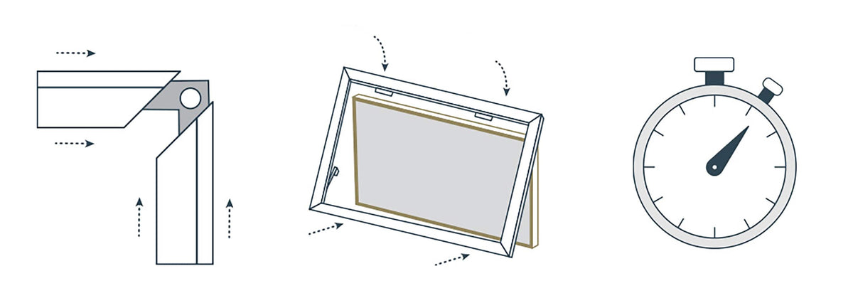 Deco TV Frames - Premiere Bezel for Samsung the Frame TV - 75" - Black