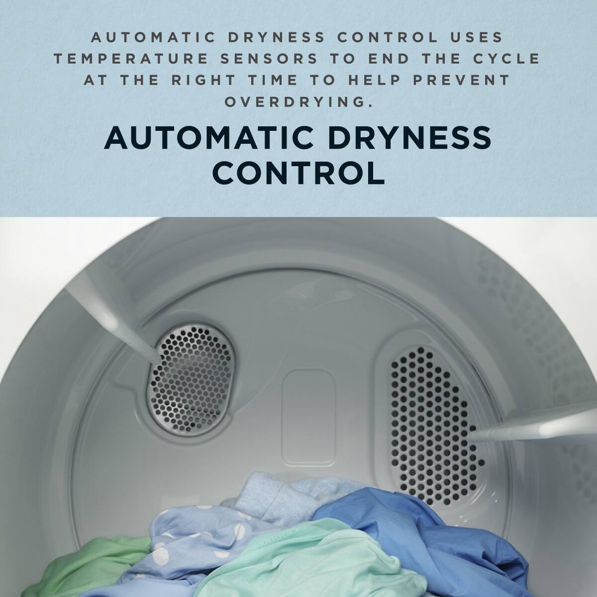 Amana - 6.5 Cu. Ft. Electric Dryer with Automatic Dryness Control - White