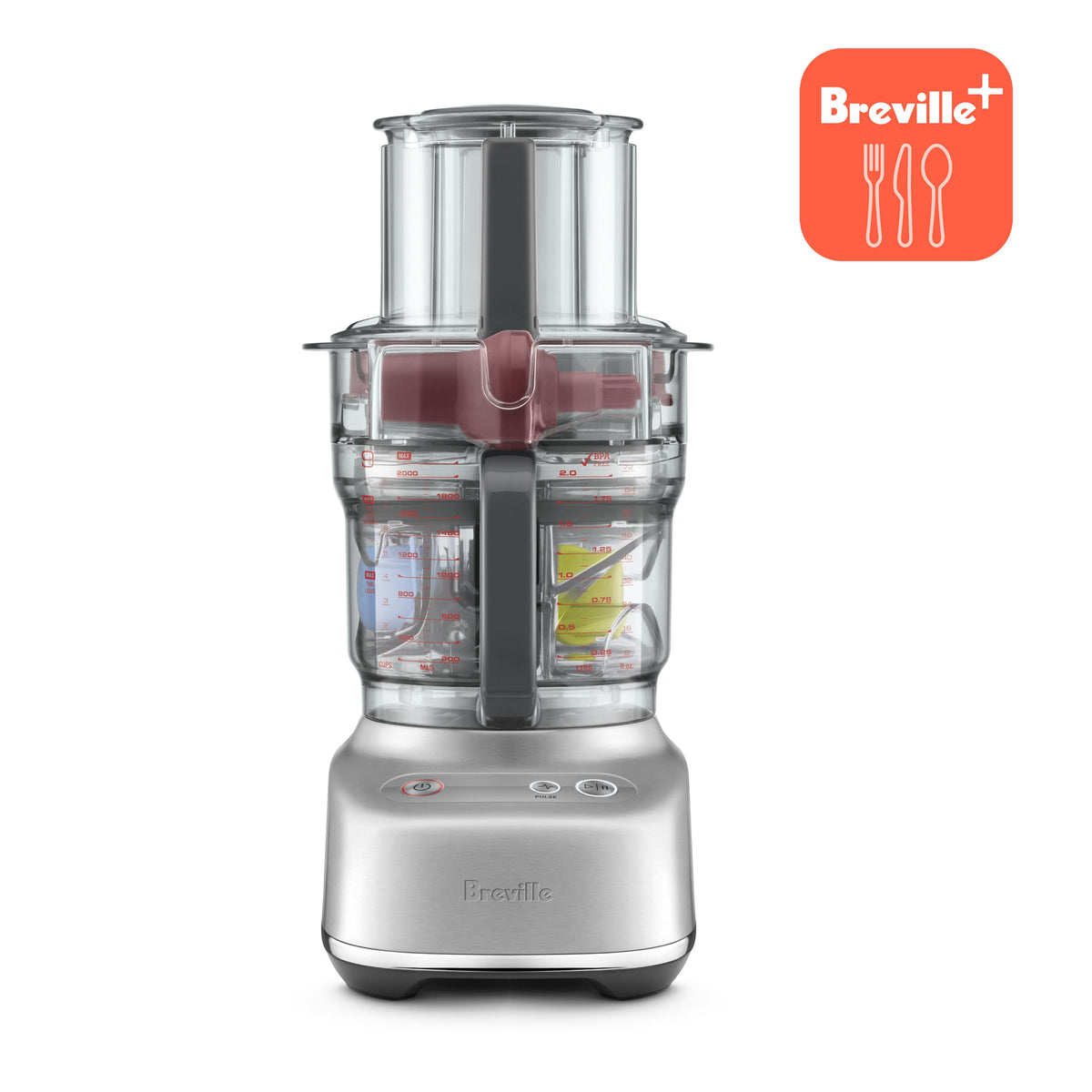 Breville - the Paradice 9-Cup Food Processor - Brushed Stainless Steel