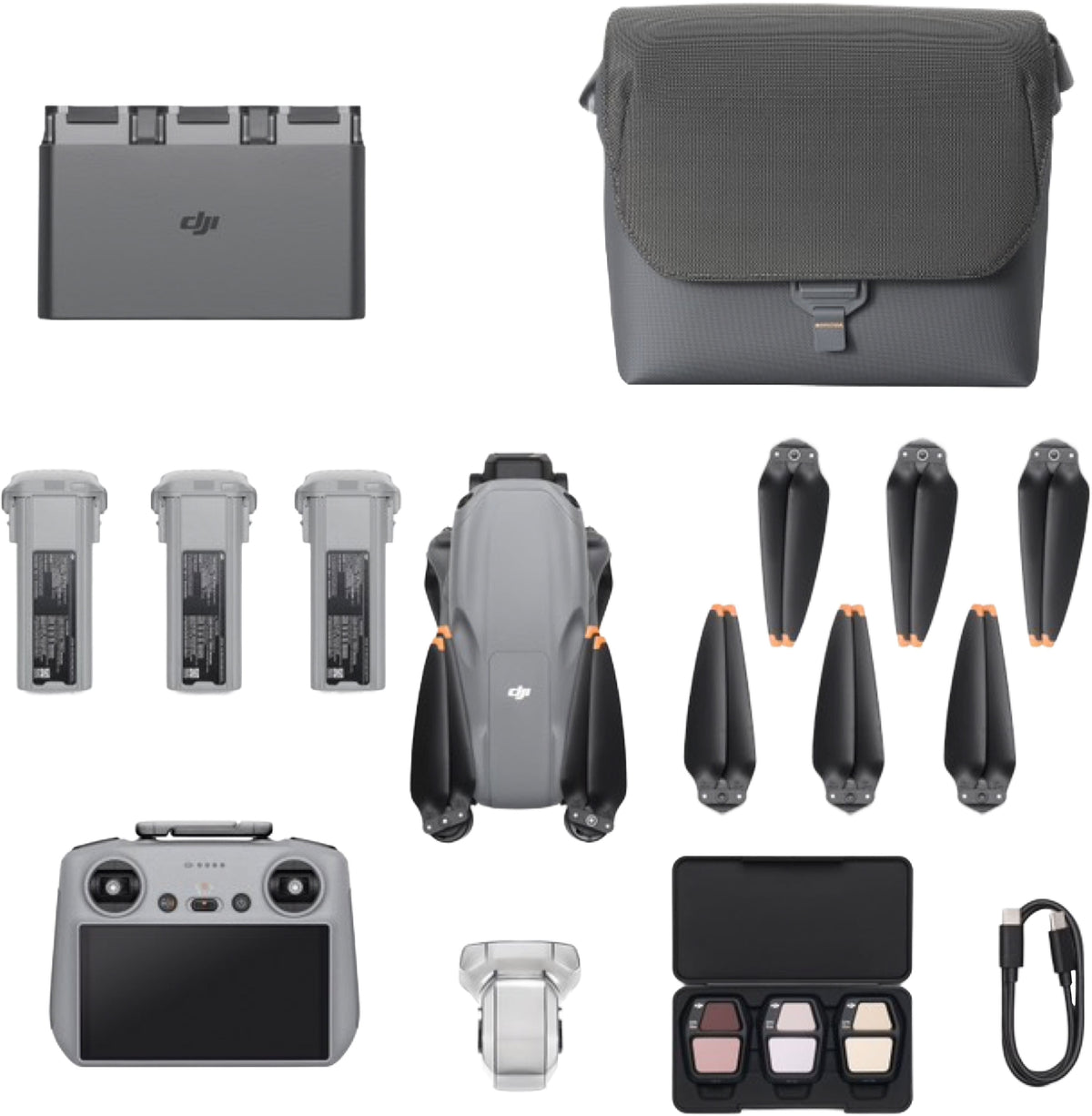 DJI - Air 3S Fly More Combo (DJI RC 2)