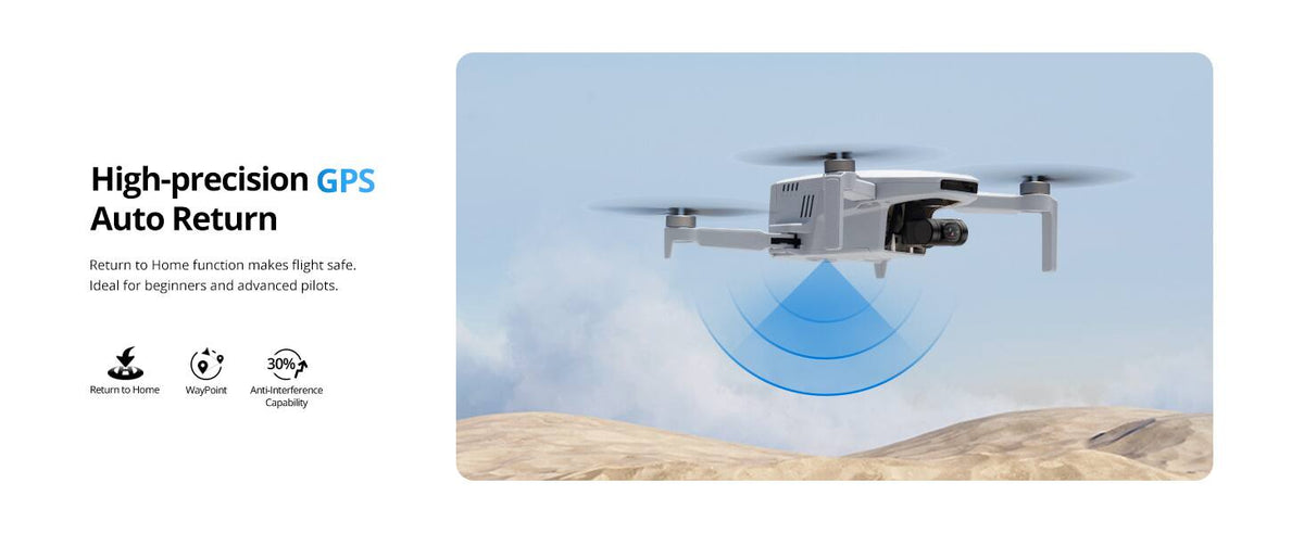 Potensic - ATOM Fly More Combo Drone with Remote Controller - Gray