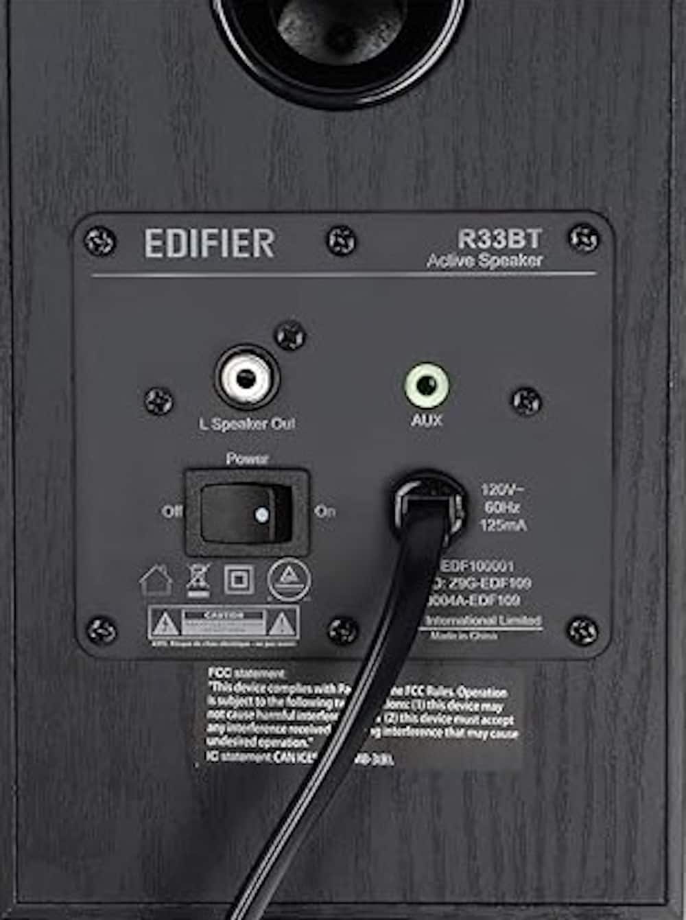 Edifier - R33BT 10W Bluetooth Bookshelf Speakers (Pair) - Black