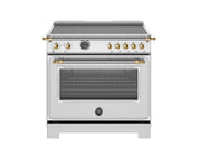 Bertazzoni - 36" Heritage Series Induction Range - /Gold - Stainless Steel