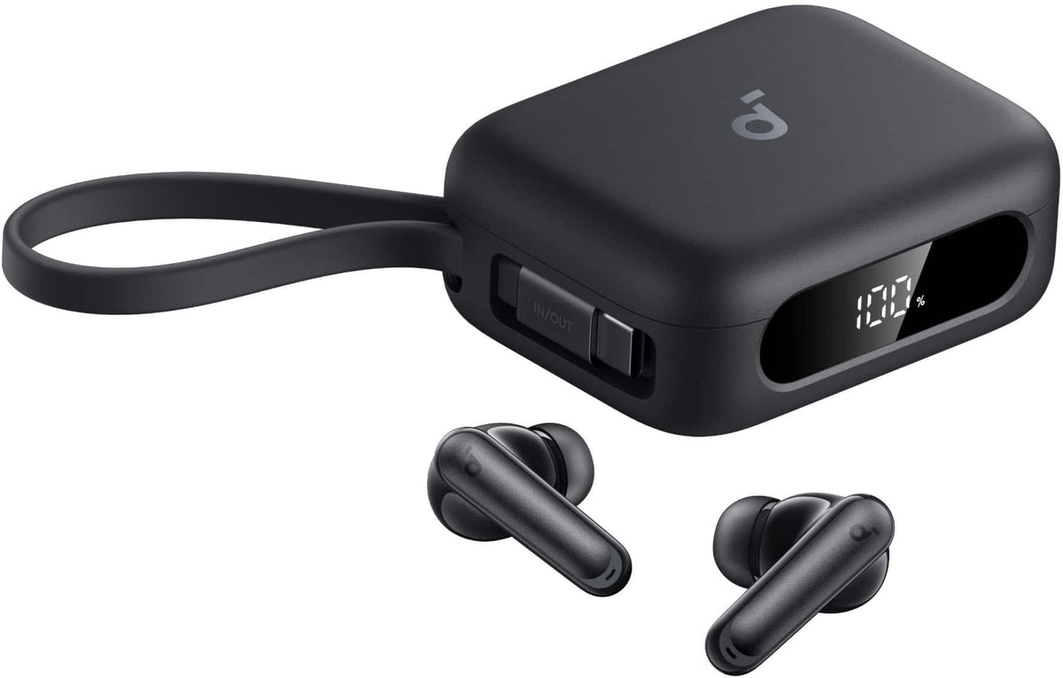 Soundcore - by Anker P41i Bluetooth Wireless In Ear Earbuds with Portable USB-C 3,000mAh Phone Charger - Black