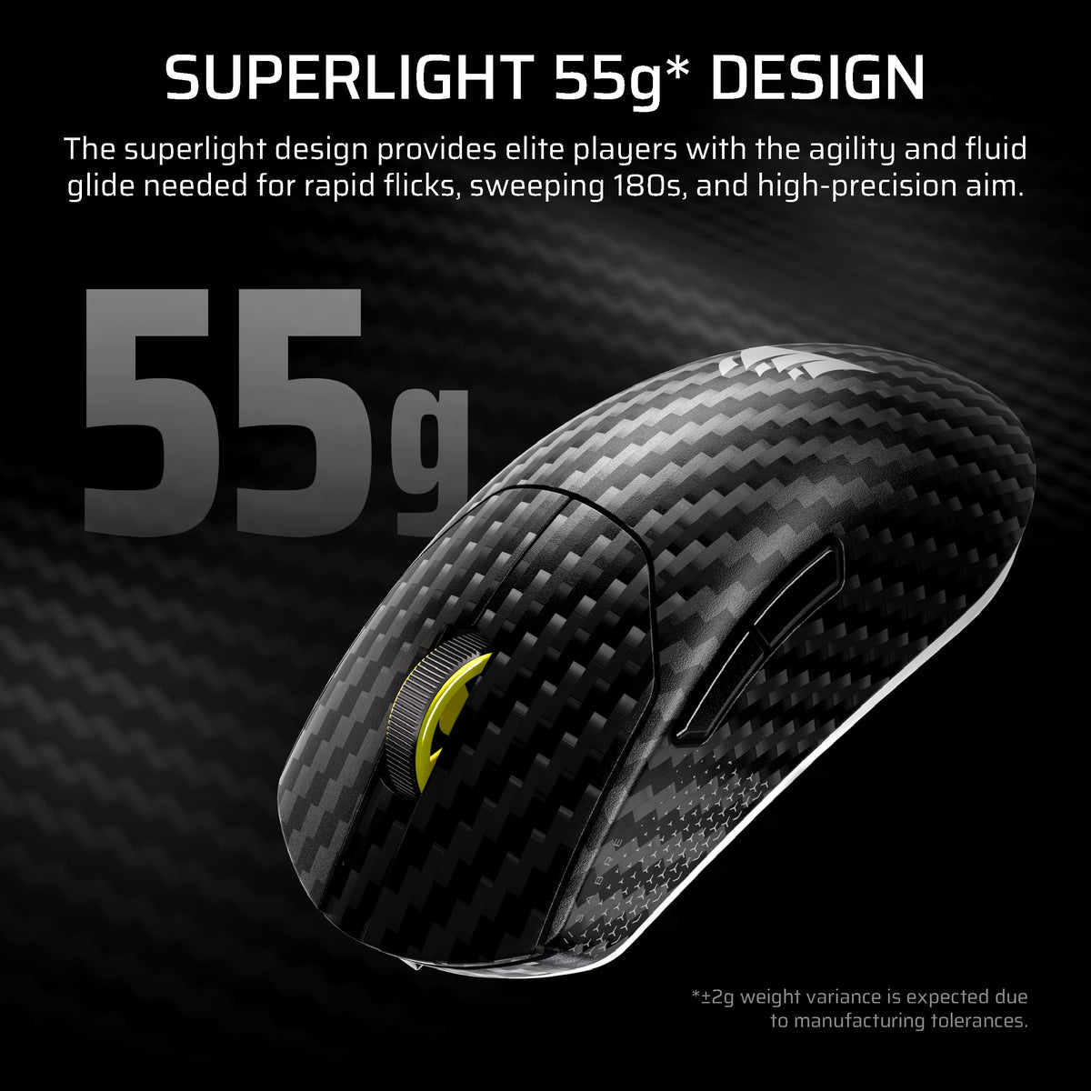 CORSAIR - SABRE v2 PRO Wireless FPS CF Gaming Mouse - Wireless - Black