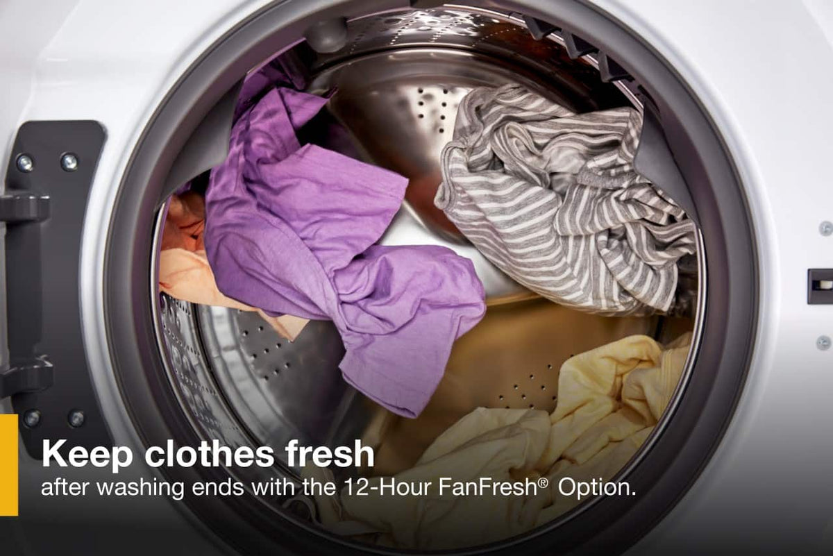 Whirlpool - 4.5 Cu. Ft High Efficiency All In One Washer/Dryer Combo with Steam and Load & Go XL Dispenser - White