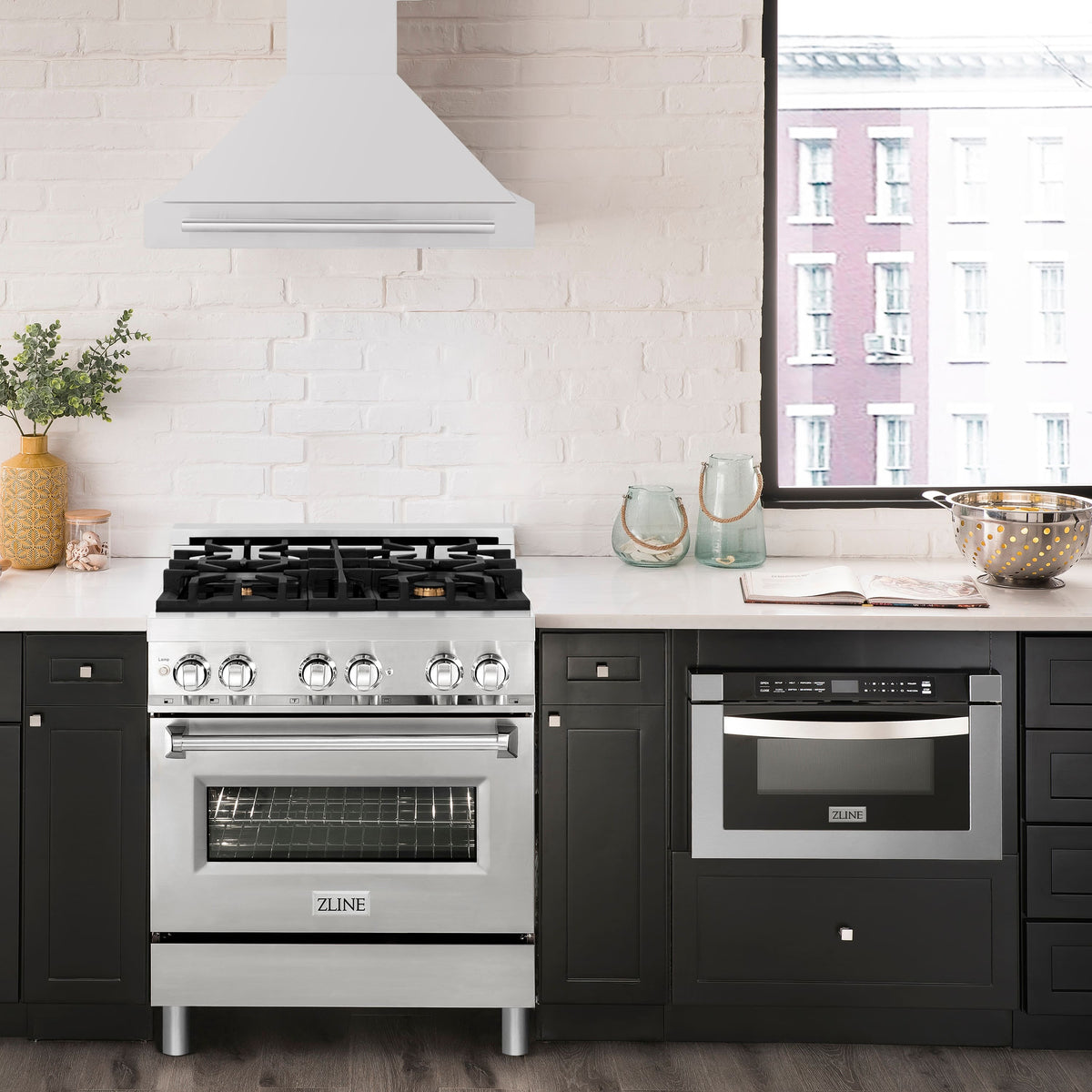 ZLINE - 30 inches - Externally Vented - Wall Range Hood - Stainless Steel