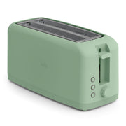 Bella - Fits-anywhere Kitchenware: 4-Slice Slim Toaster with Long Wide Slots - Seaglass