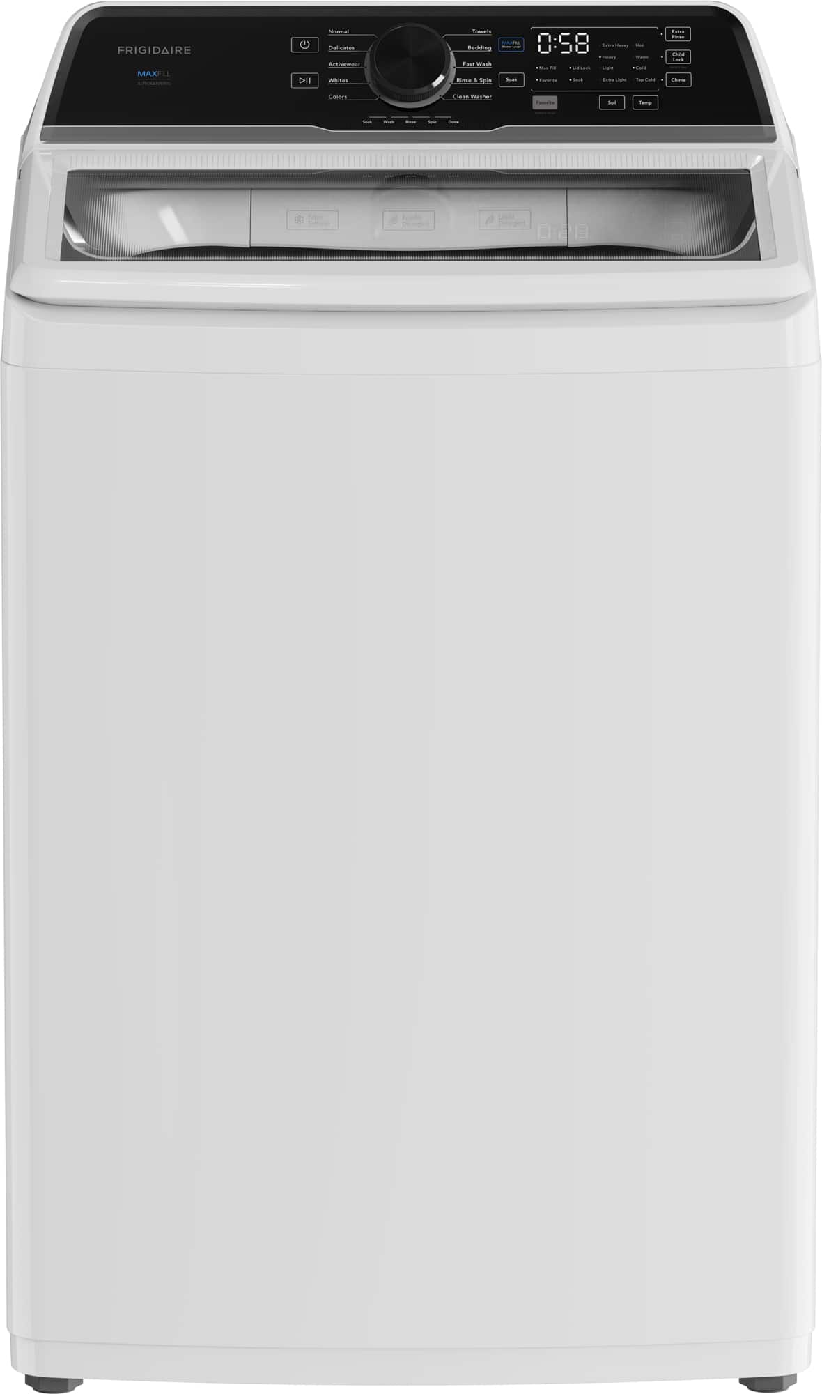 Frigidaire - 4.4 Cu. Ft. High Efficiency Top Load Washer with Maxfill Option - White