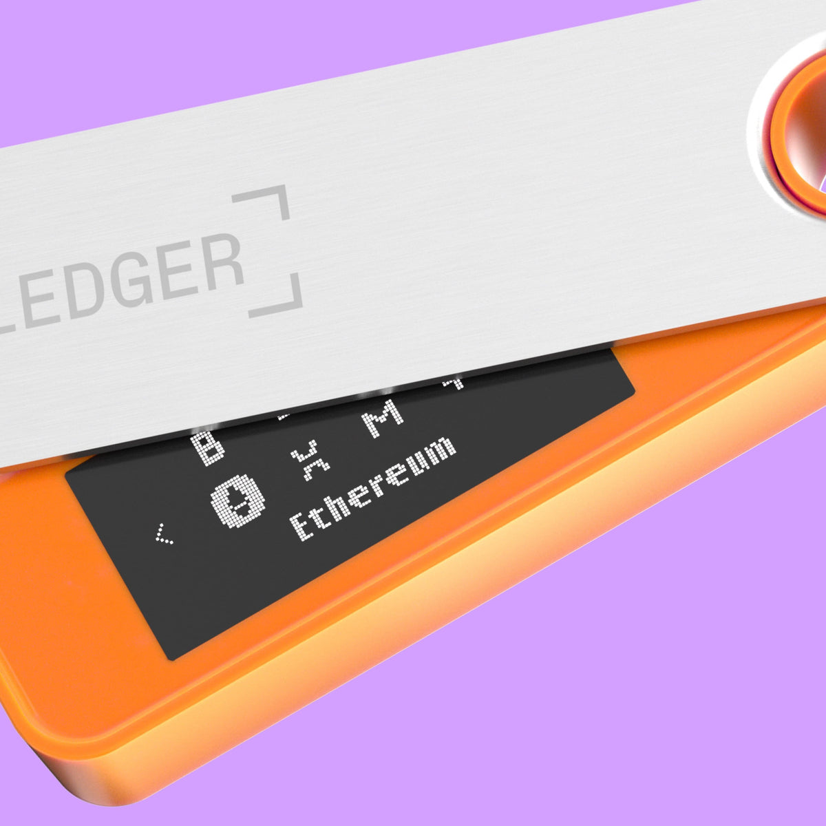 Ledger - Nano S Plus Crypto Hardware Wallet - BTC Orange