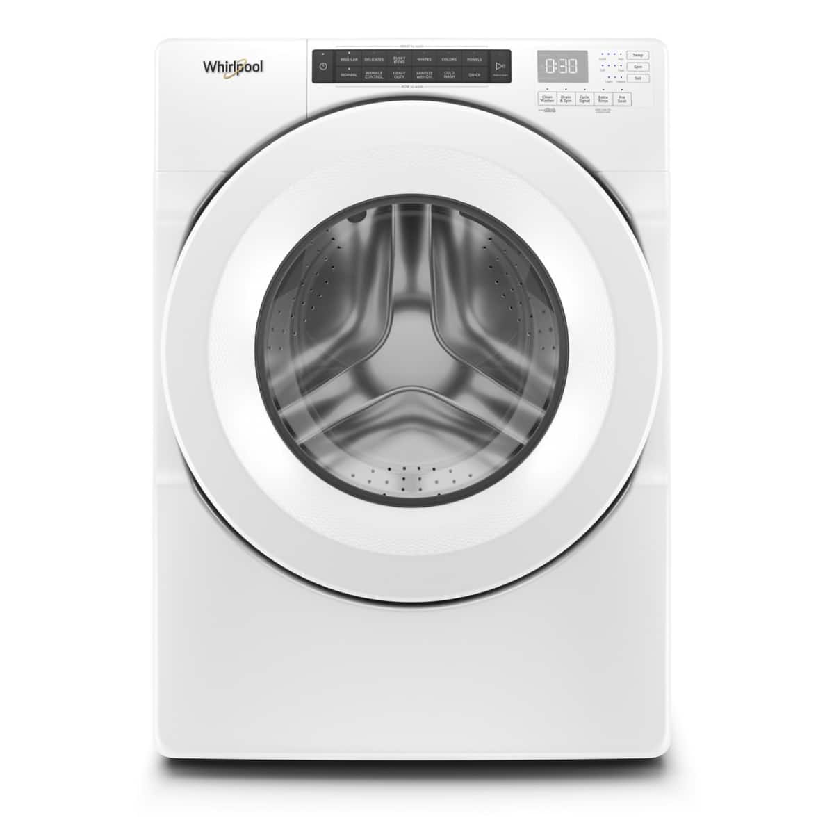 Whirlpool - 4.3 Cu. Ft. High Efficiency Stackable Front Load Washer with 35 Cycle Options - White