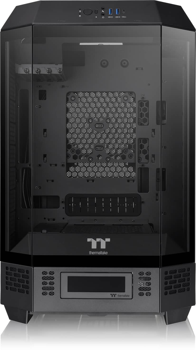 Thermaltake - The Tower 300 Micro ATX PC Case - Black
