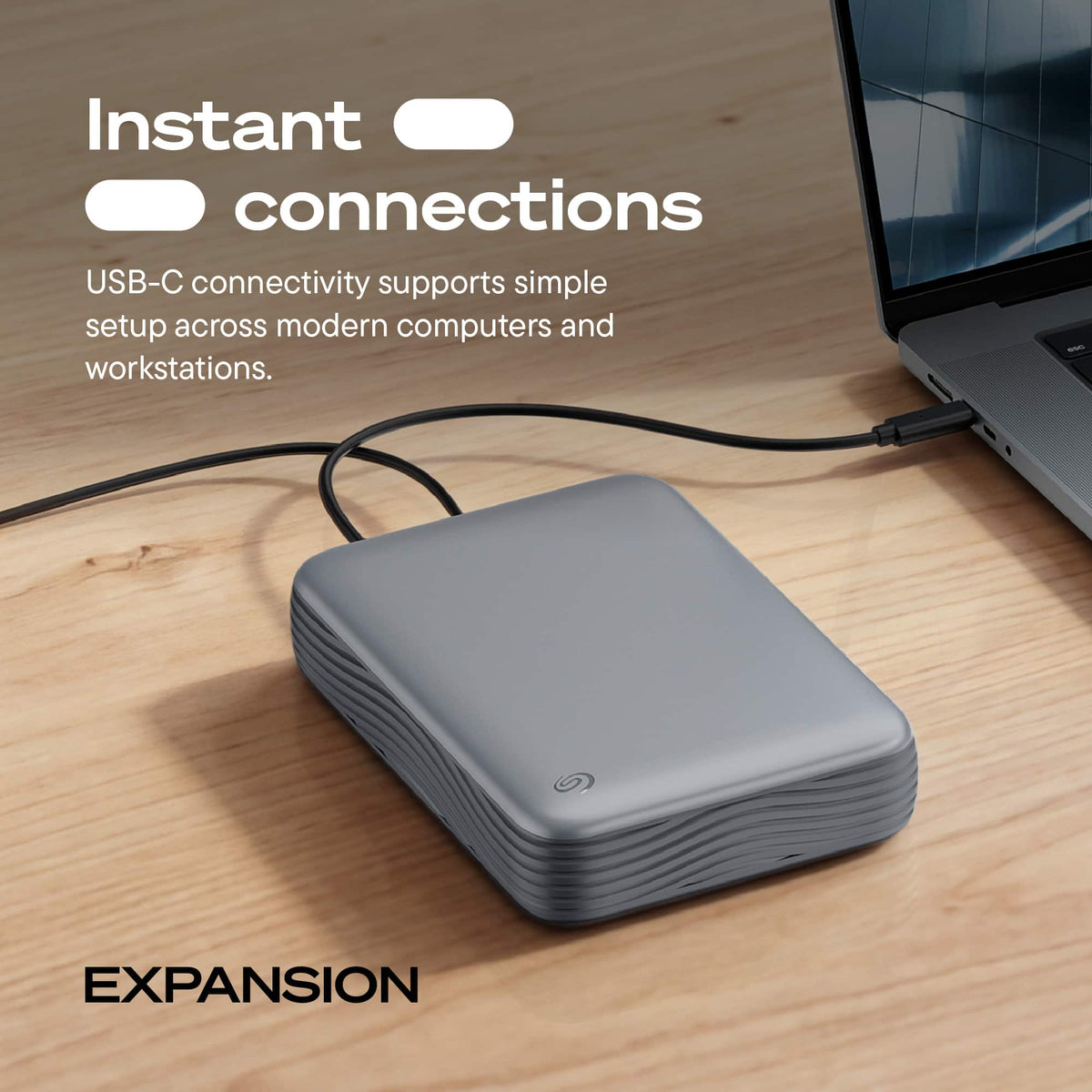 Seagate - Expansion Desktop External HDD 8TB - Black