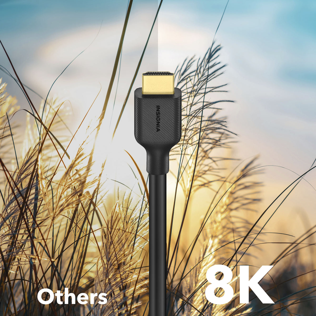 Insignia™ - 6 ft. 8K HDMI Cable - Black