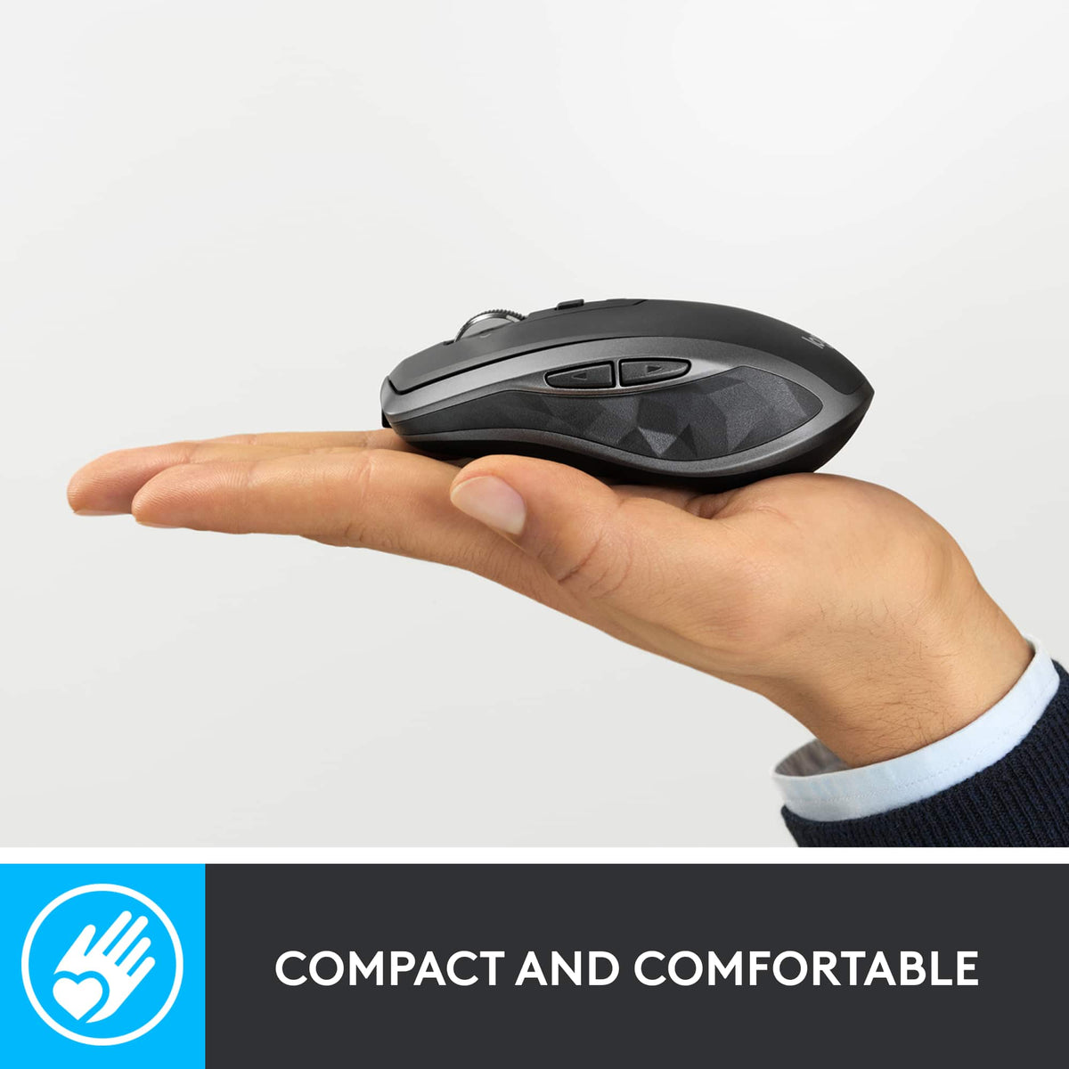 Logitech - MX Anywhere 2S Bluetooth Edition Wireless Laser Mouse with Hyper-Fast Scrolling - Wireless - Graphite