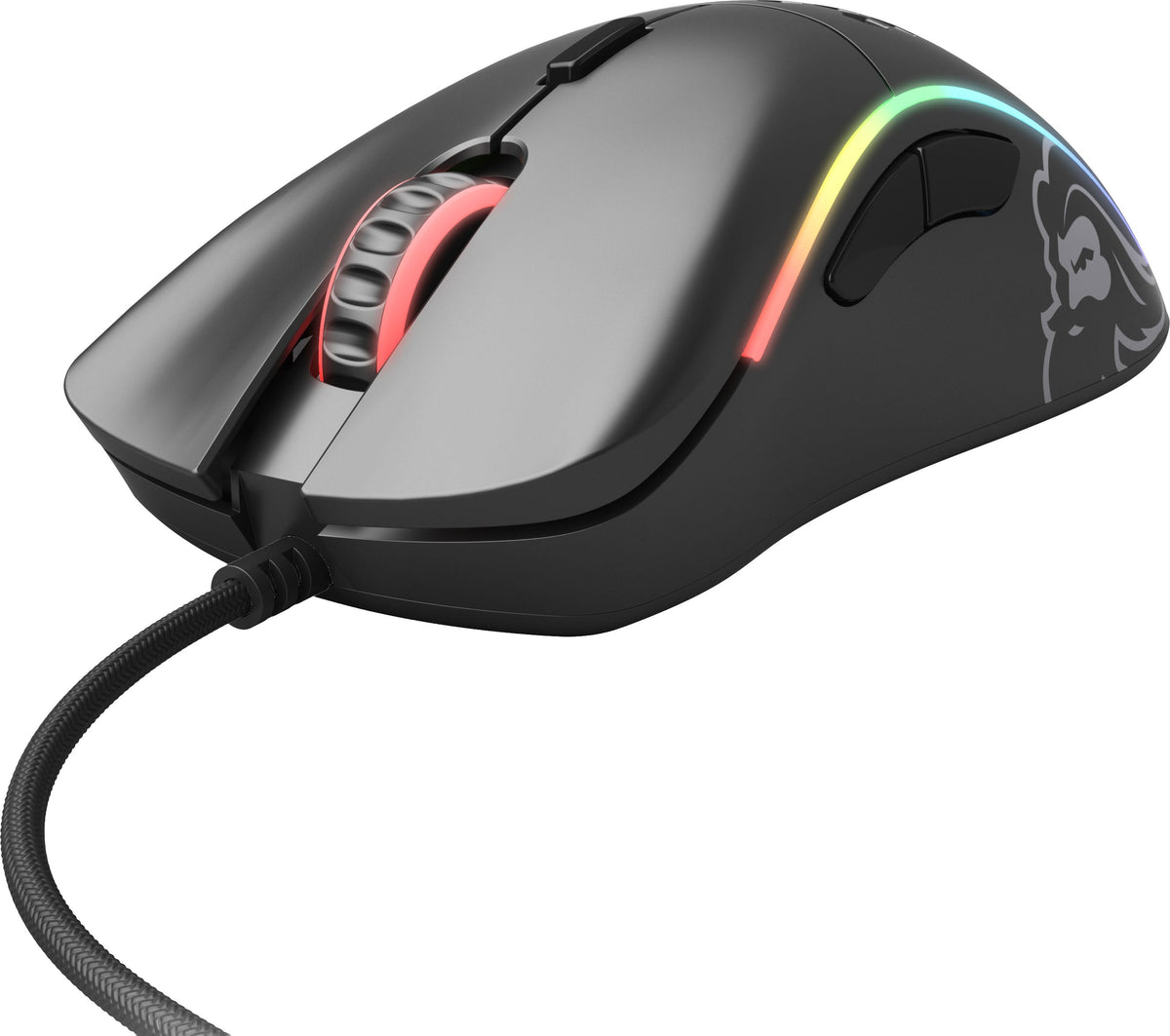 Glorious - Model D Lightweight Wired Optical Gaming Mouse with Customizable RGB - Wired - Black