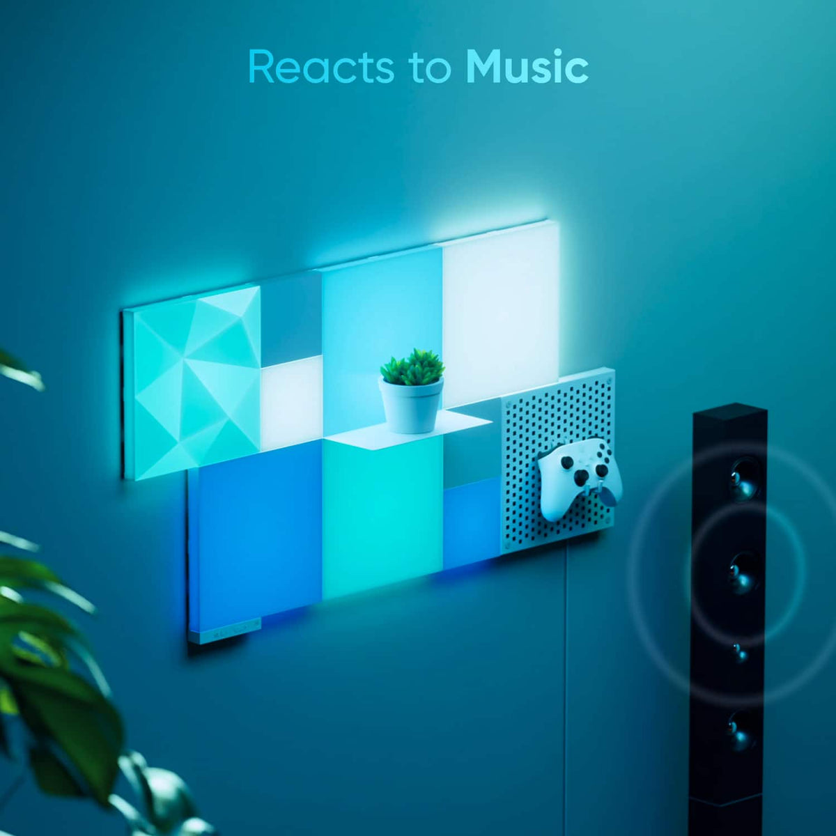 Nanoleaf - Blocks Combo Smarter Kit - Smart LED Wall Light Panels - Multicolor