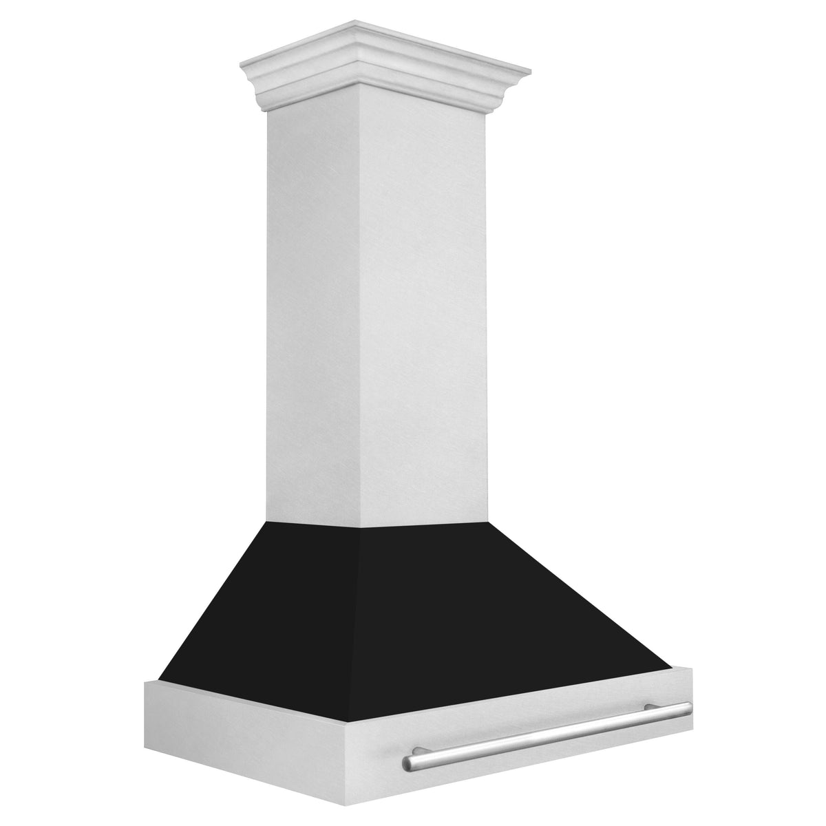 ZLINE - 30 inches - Externally Vented - Wall Range Hood - Silver/Black Matte Shell