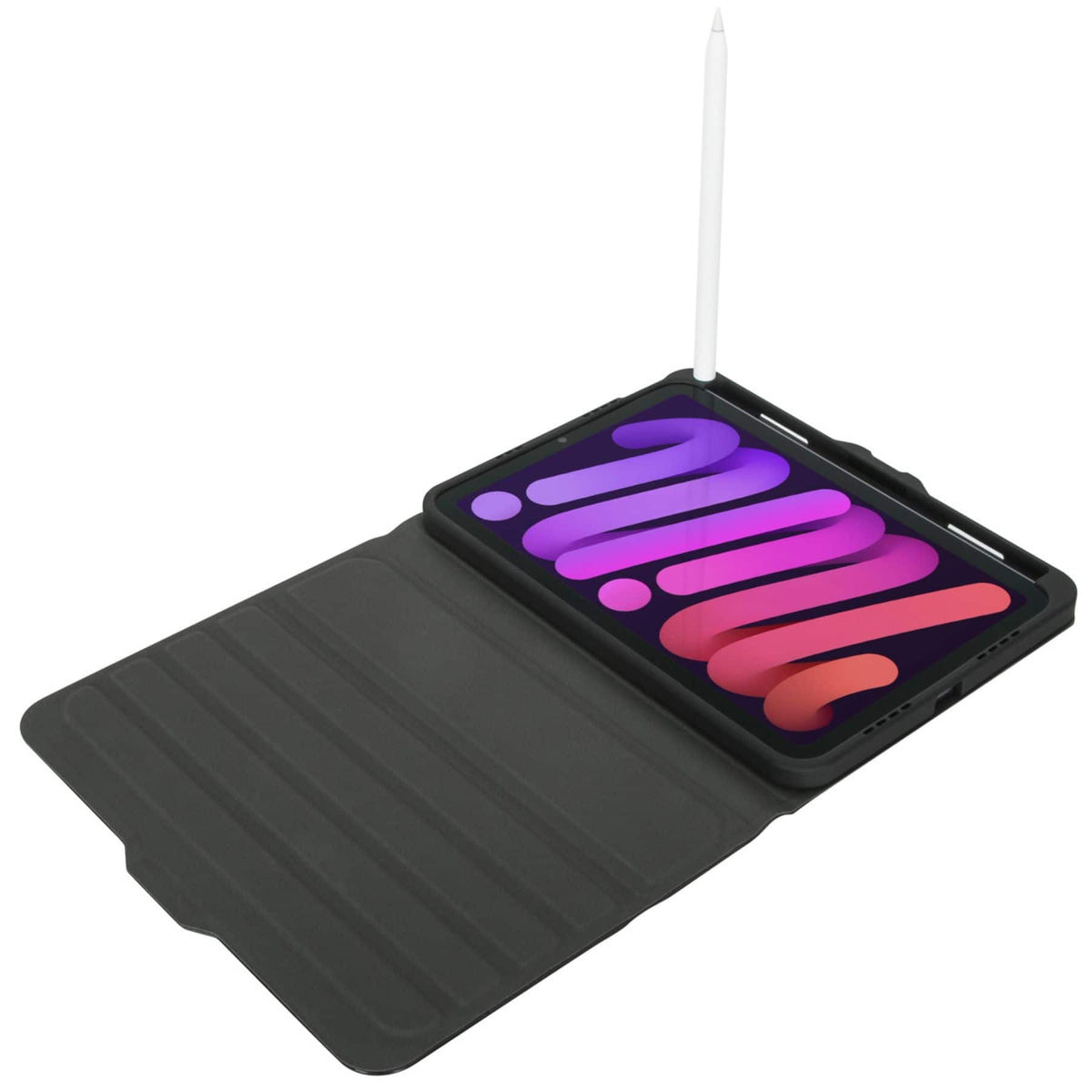 Targus - VersaVu Slim Antimicrobial Case for Apple iPad mini (A17 Pro) and iPad mini (6th generation 2021) - Black