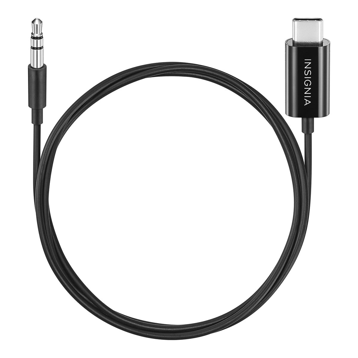 Insignia™ - 3’ USB-C to 3.5 mm Cable - Black