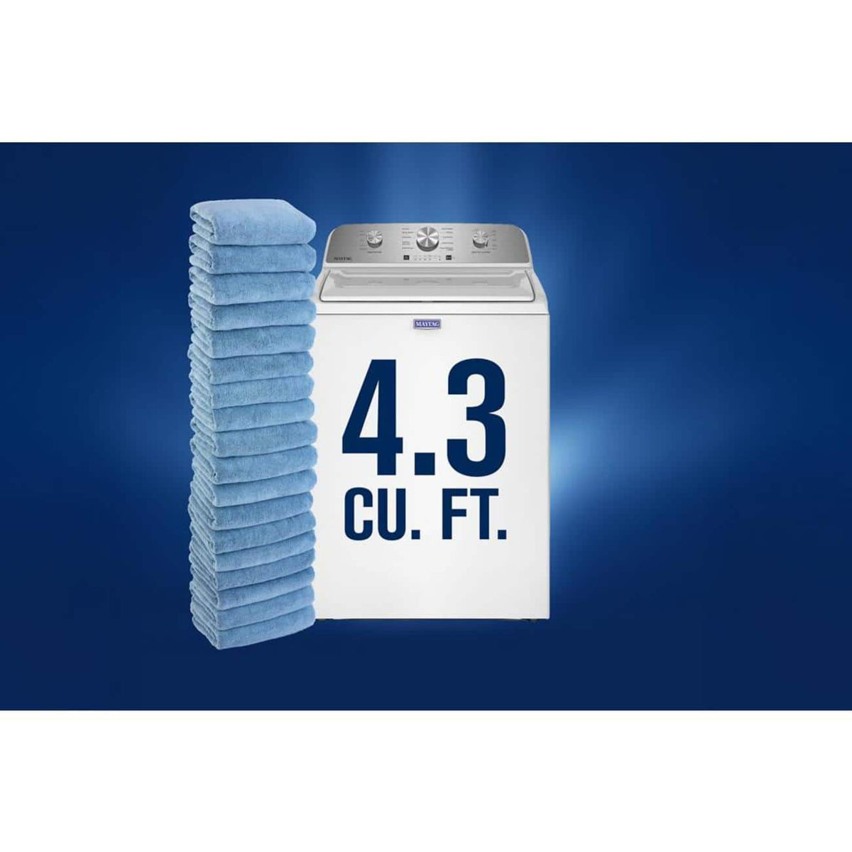 Maytag - 4.3 Cu. Ft. Capacity Top Load Washer - White