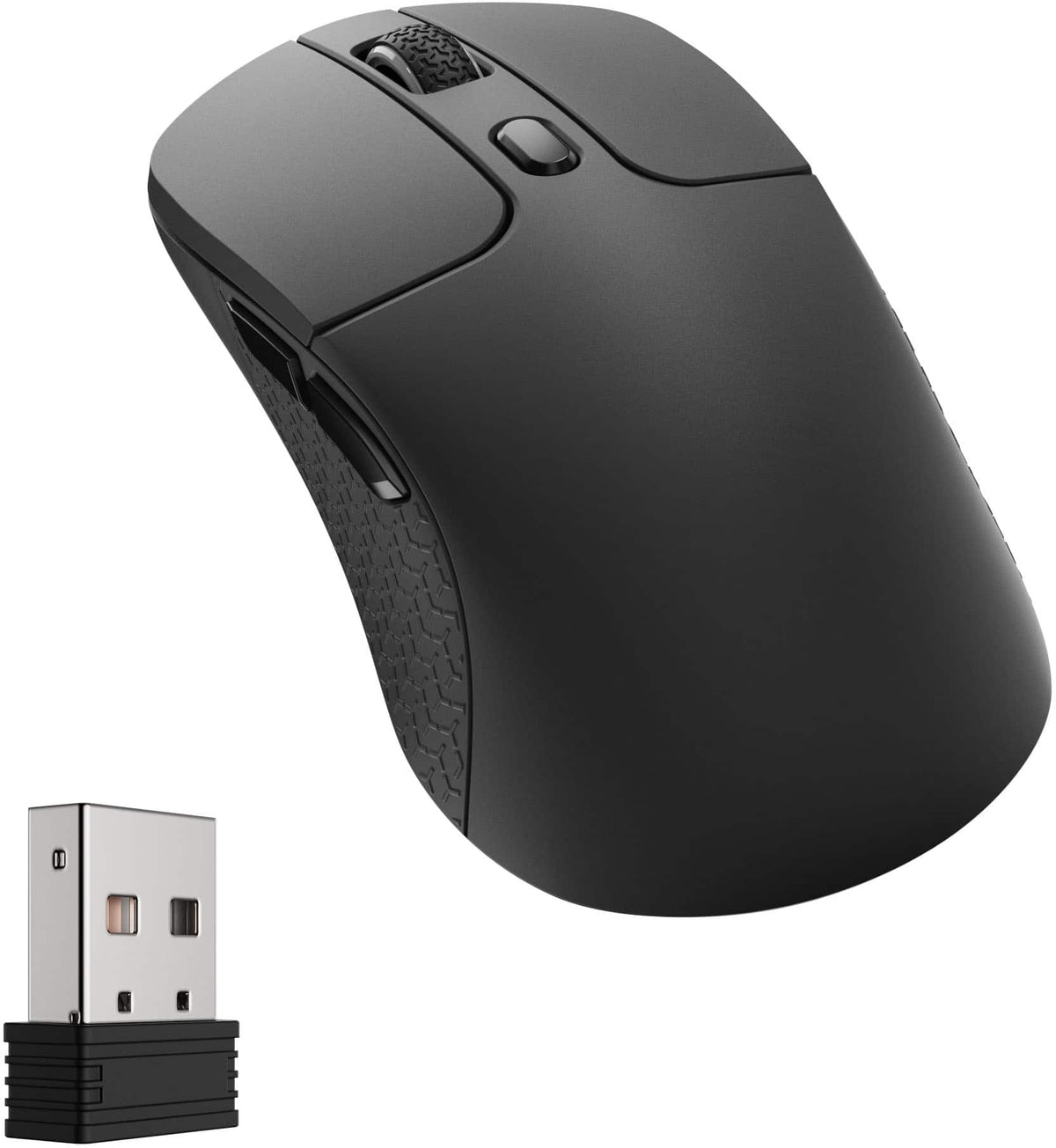 Keychron - M3 Wireless Bluetooth Laser Gaming Mouse with 8K Polling Rate - Wired - Black