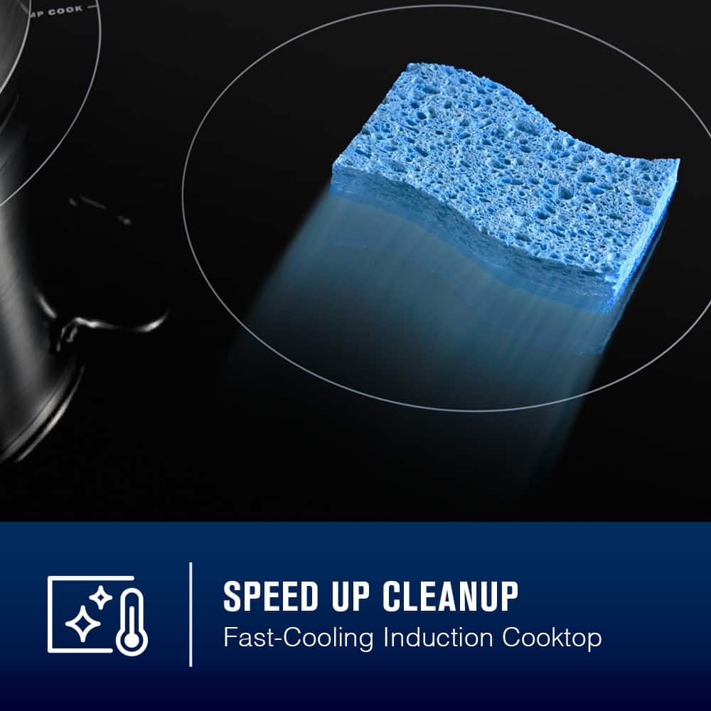 Maytag - 36 in. Wide 5 element Electric Induction Cooktop with Power Boost - Black