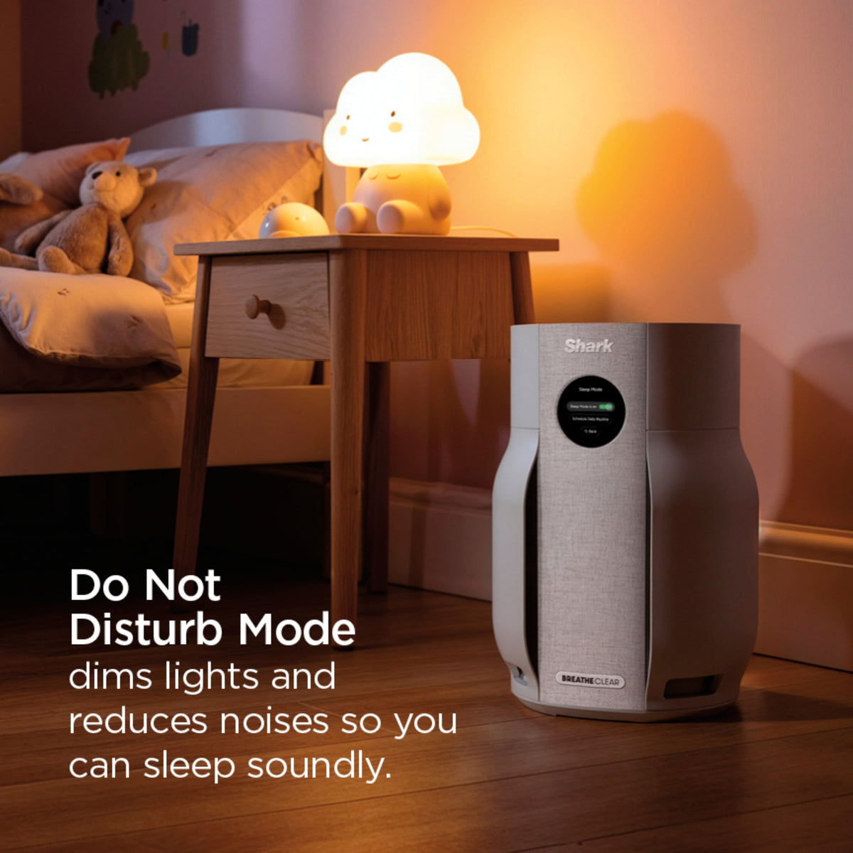 Shark - BreatheClear Air Purifier with NeverChange, 750 sqft - Dove
